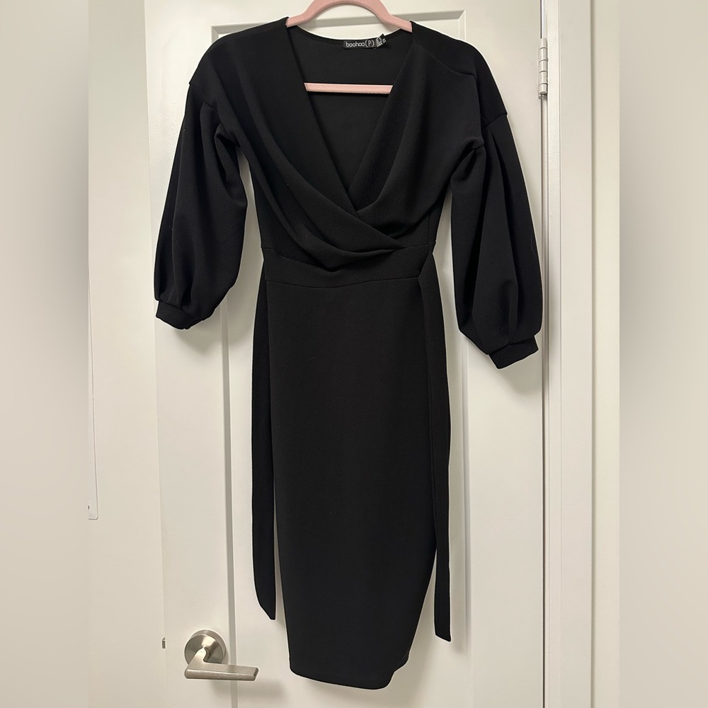 Black off the shoulder dress
